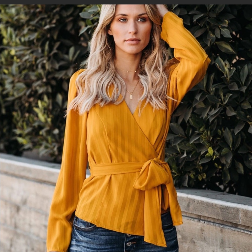 Golden Hour Wrap Top